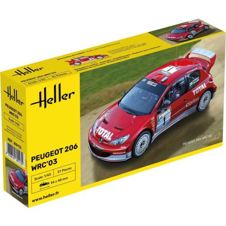 Heller Peugeot 206 WRC'03 makett