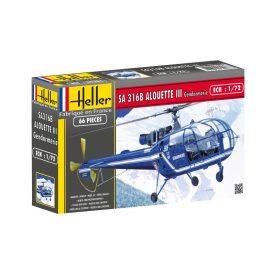 Heller Aerospatiale SA 316 Alouette III Gendarmerie makett