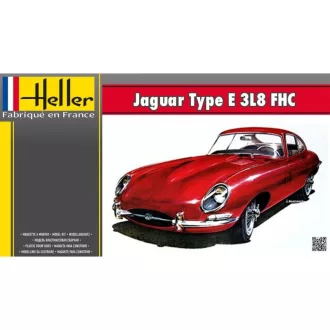Heller Jaguar Type E 3L8 FHC autó makett
