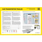 Heller Car Transporter Trailer makett