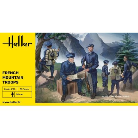 Heller French Mountain Troops makett