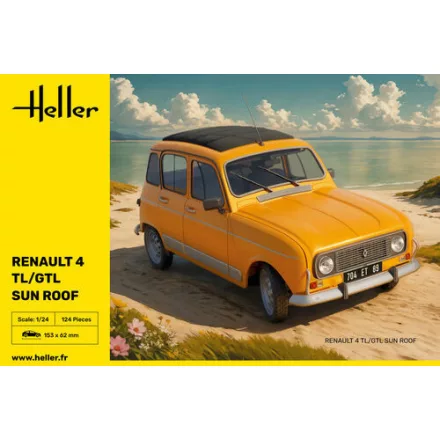 Heller Renault 4 TL/GTL Sun Roof makett