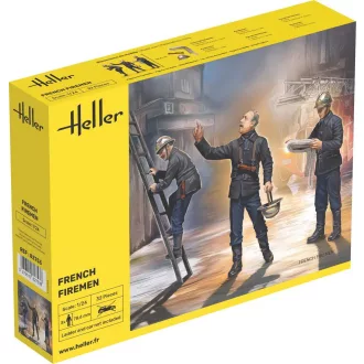 Heller French Firemen figura makett