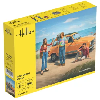 Heller 1970s Urban People figura makett