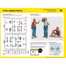 Heller 1970s Urban People figura makett
