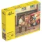 Heller Grocer Family figura makett