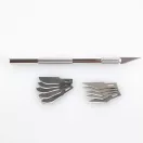 Heller Aluminium scalpel with fine-pointed blade makettező szike