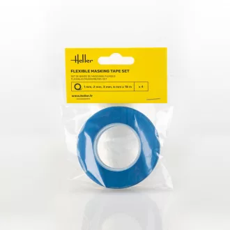   Heller Flexible masking tape set (1, 2, 3, 6 mm x 18 m) maszkolószalag