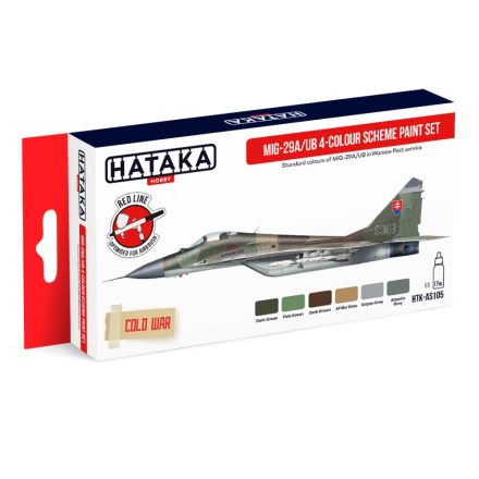 Hataka MiG-29A/UB "Fulcrum-A/B" 4-colour scheme paint set