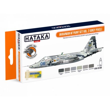 Hataka ORANGE LINE – Ukrainian AF paint set vol. 2 (Grey Pixel)