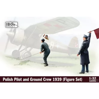   IBG Models Polish Pilot and Ground Crew 1939 (Figure Set) - katonai figura készlet