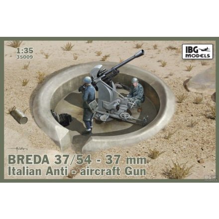 IBG Breda 37/54 anti-aircraft gun makett