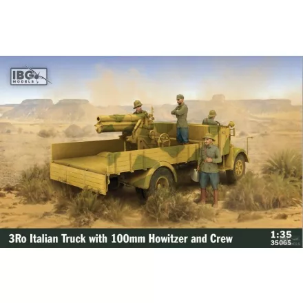 IBG 3Ro Italian Truck With 100mm Howitzer And Crew makett