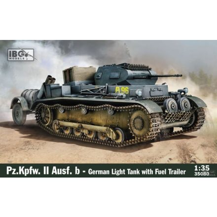 IBG Pz.Kpfw. II Ausf. B - German LT with Fuel Trailer makett