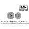 IBG Models One Piece Road Wheels For Early Pz.Kpfw.II - 3D Printed Set (12 Wheels) For IBGs Pz.Kpfw.II a1/a2/a3/b Kits - katonai jármű kerékkészlet
