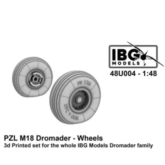   IBG Models PZL M18 Dromader - Wheels Set (3D-Printed) - repülőgép futómű készlet