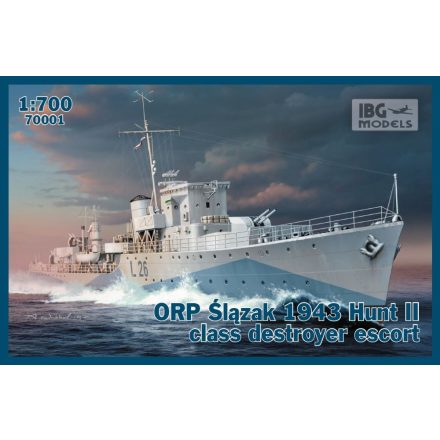 IBG ORP Slazak 1943 Hunt II class destroyer escort makett