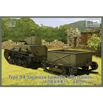   IBG Models Type 94 Japanese tankette with trailers (2 trailers in the box!) - harckocsi makett