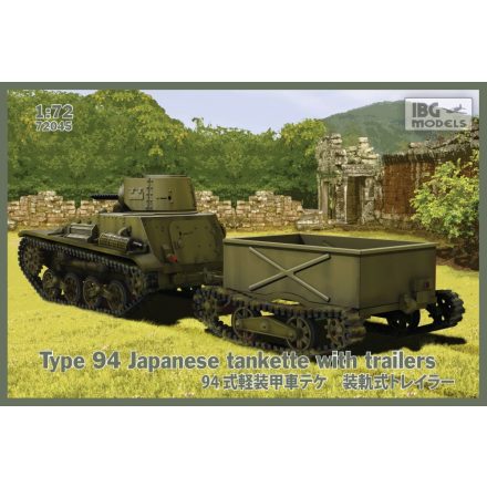 IBG Type-94 Japanese tankette with trailers makett
