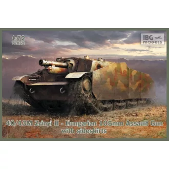   IBG Models 43M Zrinyi II Hungarian Assault Gun with sideskirts - önjáró löveg makett