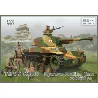   IBG Models Type3 Chi-Nu Japanese Medium Tank - harckocsi makett