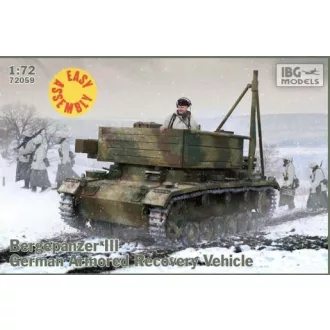   IBG Models Bergepanzer III German Armored Recovery Vehicle - katonai munkagép makett