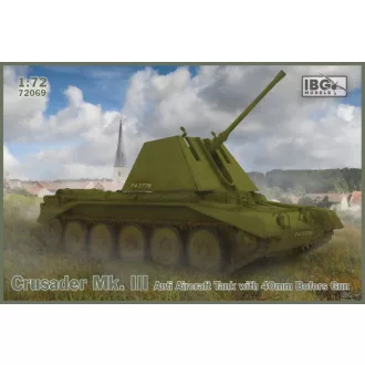   IBG Models Crusader MK.III Anti-Aircraft Tank with 40mm Bofors Gun - katonai jármű makett