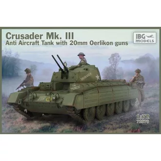   IBG Models Crusader Mk. III Anti Aircraft Tank with 20mm Oerlikon guns - katonai jármű makett