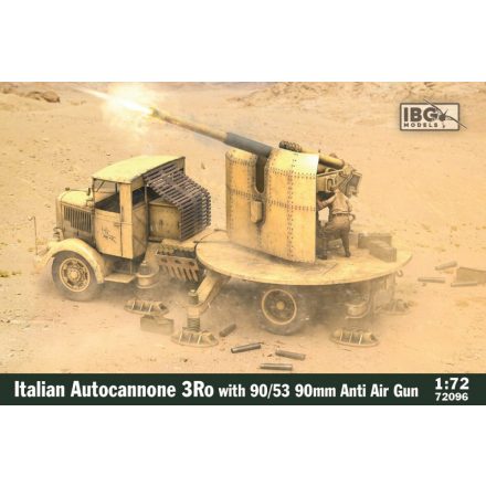 IBG Italian Autocannone 3Ro with 90/53 90mm Anti Air Gun makett