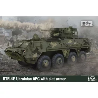   IBG Models BTR-4E Ukrainian APC With Slat Armor - páncélozott jármű makett