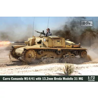   IBG Models Carro Comando M14/41 with 13.2 mm Breda Modello 31 MG - harckocsi makett
