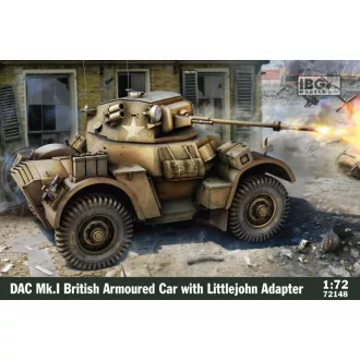   IBG Models DAC Mk.I British Armoured Car With Littlejohn Adapter - páncélozott jármű makett