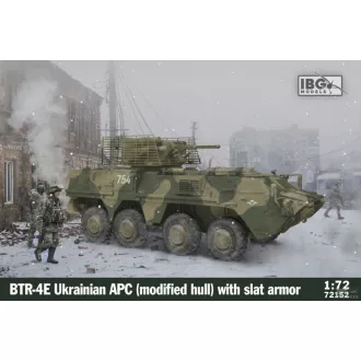   IBG Models BTR-4 E Ukrainian APC (Modified Hull) with Slat Armor - páncélozott jármű makett
