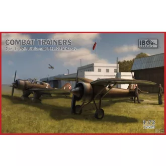   IBG Models Combat Trainers 2 in 1: PZL P.11a and PZL.23A Karaś - katonai repülő makett