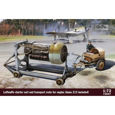 IBG Luftwaffe Starter Cart And Transport Crate For Engine (Jumo 213 Included) makett