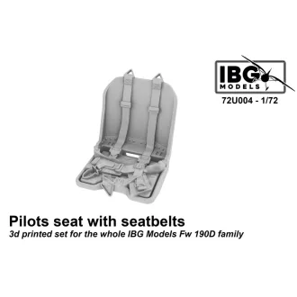   IBG Models Pilots seat with seatbelts (for the whole IBG Models Fw 190D family) - pilótaülés készlet