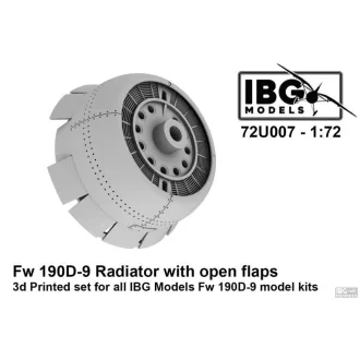   IBG Models Radiator With Open Flaps For FW 190D-9 - repülőgép motorburkolat