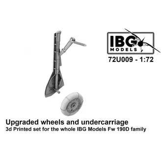   IBG Models Upgraded Wheels And Undercarriage 3D Printed Set For The Whole IBG Fw 190D Family - repülőgép futómű készlet