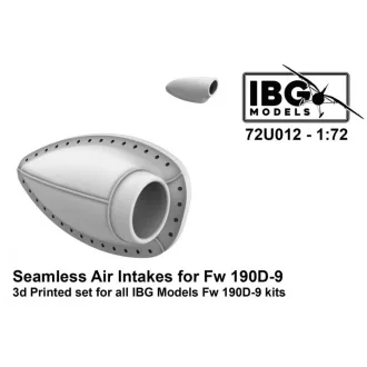   IBG Models Seamless Air Intakes For Fw 190D-9 3D Printed Set For The Whole IBG Fw 190D-9 Family - repülőgép légbeömlő készlet