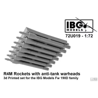   IBG Models R4M Rockets With Anti-Tank Warheads - 3D Printed For IBG Fw 190D Family - repülőgép rakétakészlet