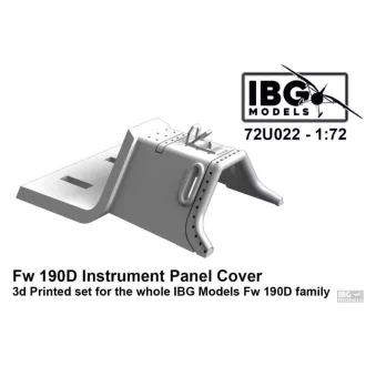   IBG Models Fw 190D Instrument Panel Cover - 3D Printed For IBG Fw 190D Family - pilótafülke feljavító készlet