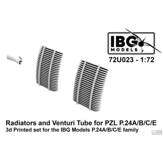   IBG Models Radiators and Venturi Tube for PZL P.24 A/B/C/E - repülőgép szondakészlet