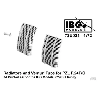   IBG Models Radiators and Venturi Tube for PZL P.24 F/G - repülőgép szondakészlet