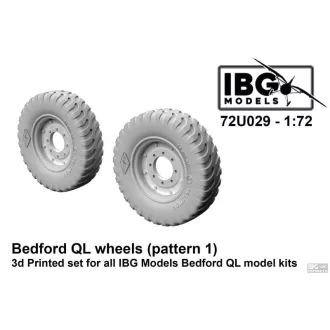   IBG Models Bedford QL Wheels (Pattern 1) - for all IBG Bedford QL Kits - katonai jármű kerékkészlet