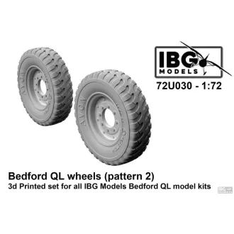   IBG Models Bedford QL Wheels (Pattern 2) - for all IBG Bedford QL Kits - katonai jármű kerékkészlet