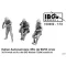 IBG Models Italian Autocannone 3Ro da 90/53 Crew - 3D Printed Set for IBG 72096 Kit - katonai figura készlet