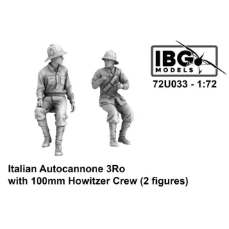   IBG Models Italian Autocannone 3Ro With 100mm Howitzer Crew (2 Figures) - katonai figura készlet