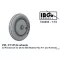 IBG Models PZL P.11/P.24 - Wheels - 3D Printed Set for IBG Kits - repülőgép futómű készlet