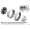 IBG Models PZL P.11c - Engine and Closed Engine Cover - 3D Printed Set for IBG Kits - repülőgép motorkészlet