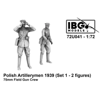  IBG Models Polish Artillerymen 1939 (Set 1, 2 Figures) 75mm Field Gun Crew - katonai figura készlet